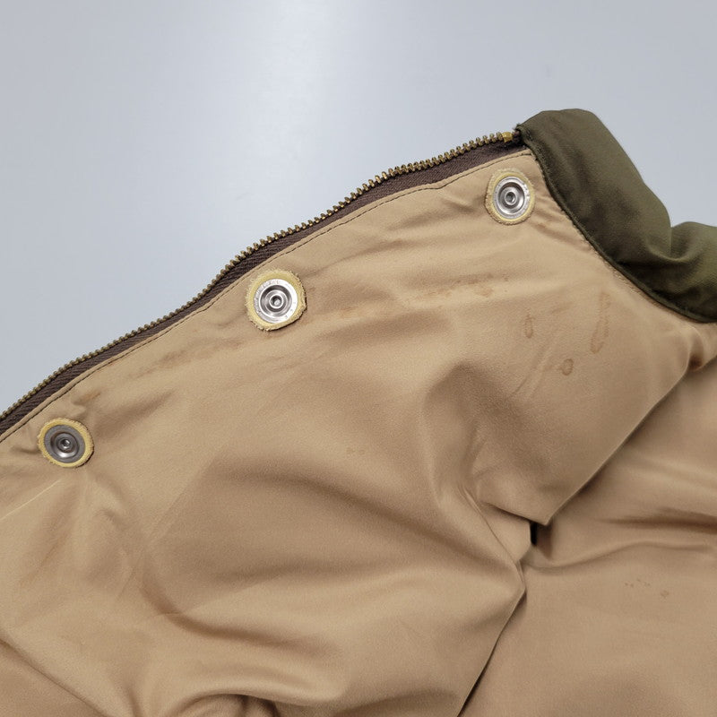 【現状渡し品】【メンズ】 LEATHER YOKE DOWN VEST SC11597 レザー ヨーク ダウンベスト 145-260223-as-23-izu サイズ：M カラー：ブラウン系 万代Net店