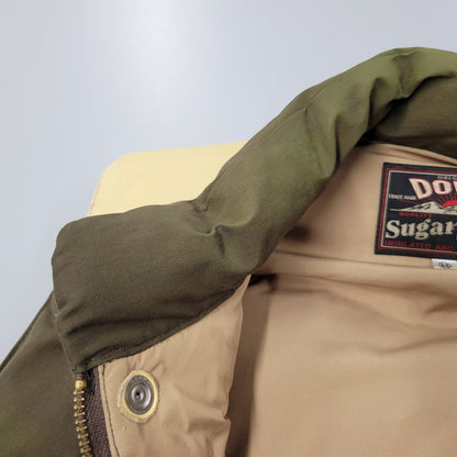 【現状渡し品】【メンズ】 LEATHER YOKE DOWN VEST SC11597 レザー ヨーク ダウンベスト 145-260223-as-23-izu サイズ：M カラー：ブラウン系 万代Net店