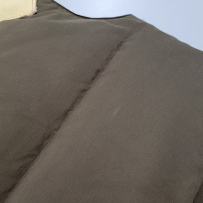 【現状渡し品】【メンズ】 LEATHER YOKE DOWN VEST SC11597 レザー ヨーク ダウンベスト 145-260223-as-23-izu サイズ：M カラー：ブラウン系 万代Net店