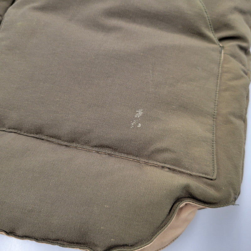 【現状渡し品】【メンズ】 LEATHER YOKE DOWN VEST SC11597 レザー ヨーク ダウンベスト 145-260223-as-23-izu サイズ：M カラー：ブラウン系 万代Net店