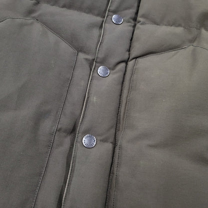 【現状渡し品】【メンズ】 LEATHER YOKE DOWN VEST SC11597 レザー ヨーク ダウンベスト 145-260223-as-23-izu サイズ：M カラー：ブラウン系 万代Net店