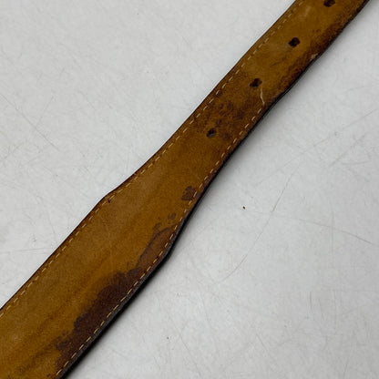 【現状渡し品】【メンズ】 JUSTIN ジャスティン C10604 CARVING LEATHER BELT カービング レザー ベルト 205-260224-cs-11-izu サイズ：32 カラー：ブラウン 万代Net店