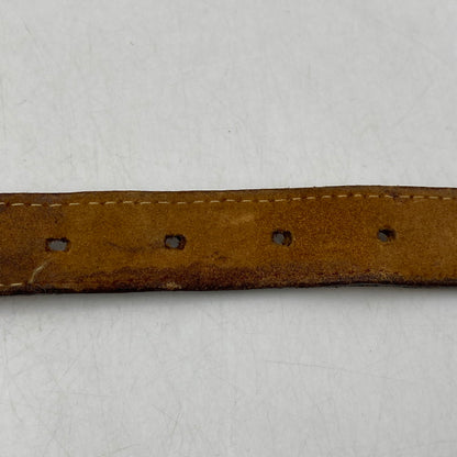 【現状渡し品】【メンズ】 JUSTIN ジャスティン C10604 CARVING LEATHER BELT カービング レザー ベルト 205-260224-cs-11-izu サイズ：32 カラー：ブラウン 万代Net店