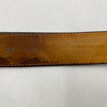 【現状渡し品】【メンズ】 JUSTIN ジャスティン C10604 CARVING LEATHER BELT カービング レザー ベルト 205-260224-cs-11-izu サイズ：32 カラー：ブラウン 万代Net店