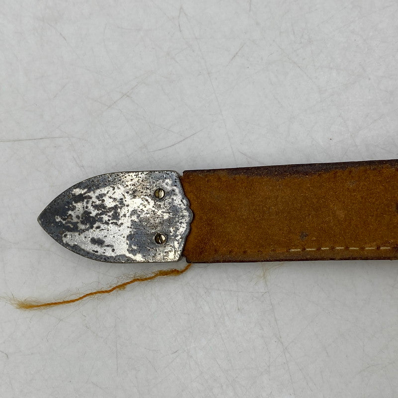 【現状渡し品】【メンズ】 JUSTIN ジャスティン C10604 CARVING LEATHER BELT カービング レザー ベルト 205-260224-cs-11-izu サイズ：32 カラー：ブラウン 万代Net店
