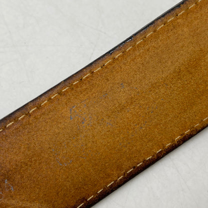 【現状渡し品】【メンズ】 JUSTIN ジャスティン C10604 CARVING LEATHER BELT カービング レザー ベルト 205-260224-cs-11-izu サイズ：32 カラー：ブラウン 万代Net店