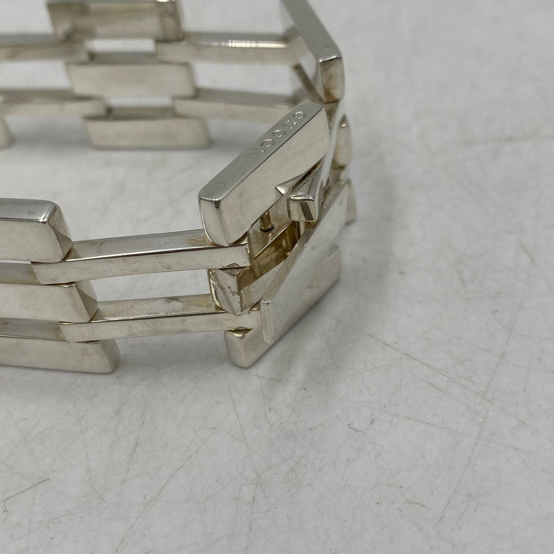 【中古品】【メンズ/レディース】 925 HEAVY GATE LINK ヘビー ゲート リンク ブレスレット アクセサリー 182-260220-cs-11-izu カラー：シルバー 万代Net店
