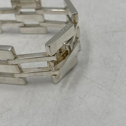 【中古品】【メンズ/レディース】 925 HEAVY GATE LINK ヘビー ゲート リンク ブレスレット アクセサリー 182-260220-cs-11-izu カラー：シルバー 万代Net店