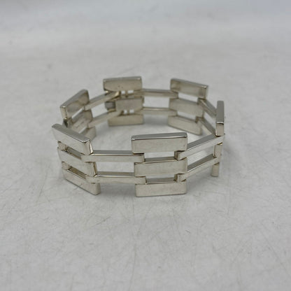 【中古品】【メンズ/レディース】 925 HEAVY GATE LINK ヘビー ゲート リンク ブレスレット アクセサリー 182-260220-cs-11-izu カラー：シルバー 万代Net店