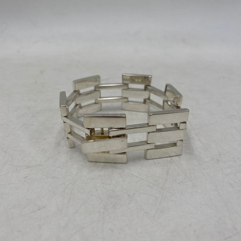【中古品】【メンズ/レディース】 925 HEAVY GATE LINK ヘビー ゲート リンク ブレスレット アクセサリー 182-260220-cs-11-izu カラー：シルバー 万代Net店