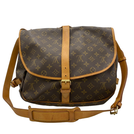 【中古品】【レディース】 LOUIS VUITTON ルイ・ヴィトン M42254 モノグラム ソミュール35 バッグ カバン 鞄 179-260220-cs-05-izu カラー：ブラウン 万代Net店
