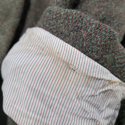【中古品】【メンズ】 × HARRIS TWEED ハリスツイード 95026 WOOL COAT ウール コート アウター 146-260311-ya-15-izu サイズ：下記参照 カラー：カーキ系 万代Net店