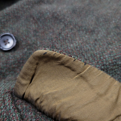 【中古品】【メンズ】 × HARRIS TWEED ハリスツイード 95026 WOOL COAT ウール コート アウター 146-260311-ya-15-izu サイズ：下記参照 カラー：カーキ系 万代Net店