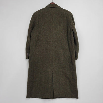 【中古品】【メンズ】 × HARRIS TWEED ハリスツイード 95026 WOOL COAT ウール コート アウター 146-260311-ya-15-izu サイズ：下記参照 カラー：カーキ系 万代Net店