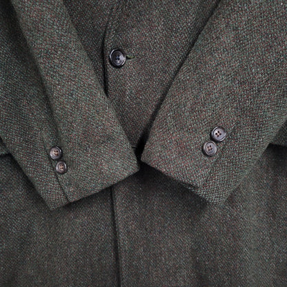 【中古品】【メンズ】 × HARRIS TWEED ハリスツイード 95026 WOOL COAT ウール コート アウター 146-260311-ya-15-izu サイズ：下記参照 カラー：カーキ系 万代Net店