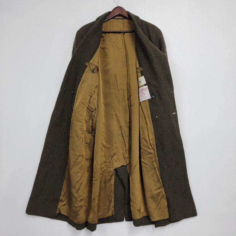【中古品】【メンズ】 × HARRIS TWEED ハリスツイード 95026 WOOL COAT ウール コート アウター 146-260311-ya-15-izu サイズ：下記参照 カラー：カーキ系 万代Net店