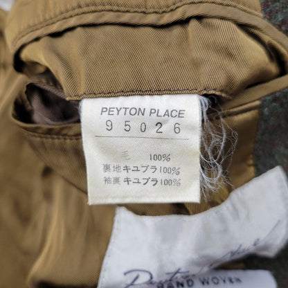 【中古品】【メンズ】 × HARRIS TWEED ハリスツイード 95026 WOOL COAT ウール コート アウター 146-260311-ya-15-izu サイズ：下記参照 カラー：カーキ系 万代Net店