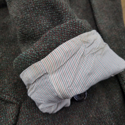 【中古品】【メンズ】 × HARRIS TWEED ハリスツイード 95026 WOOL COAT ウール コート アウター 146-260311-ya-15-izu サイズ：下記参照 カラー：カーキ系 万代Net店