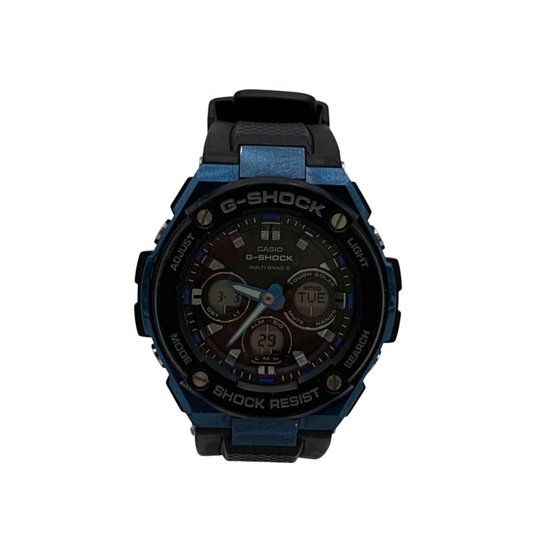 【中古品】【メンズ/レディース】 G-SHOCK ジーショック GST-W300G-1A2JF G-STEEL MID SIZE SERIES SOLAR WATCH ジースチール ミッドサイズ シリーズ ソーラーウォッチ 腕時計 時計 196-260303-ya-11-izu カラー：ブラック 万代Net店