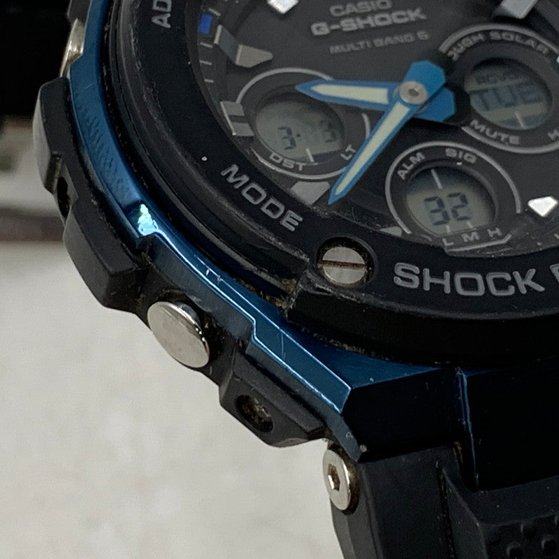 【中古品】【メンズ/レディース】 G-SHOCK ジーショック GST-W300G-1A2JF G-STEEL MID SIZE SERIES SOLAR WATCH ジースチール ミッドサイズ シリーズ ソーラーウォッチ 腕時計 時計 196-260303-ya-11-izu カラー：ブラック 万代Net店