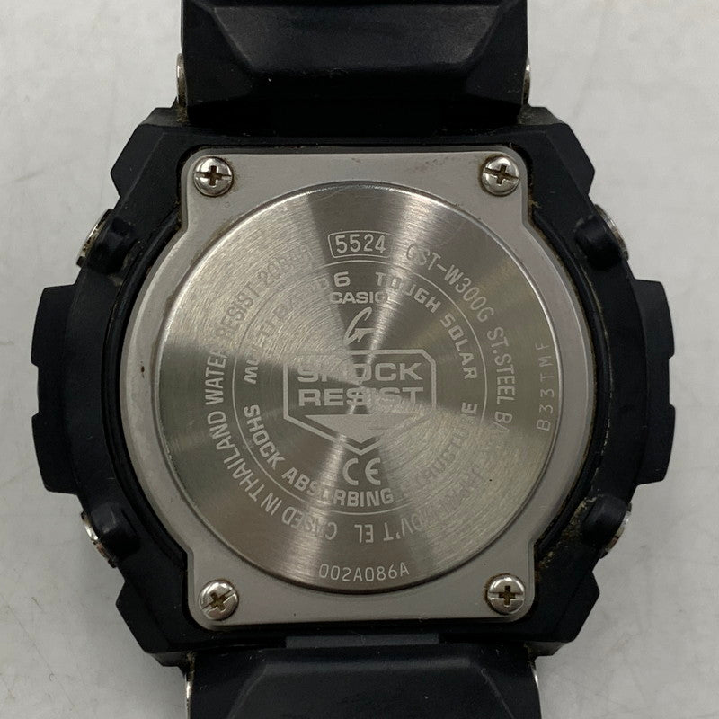 【中古品】【メンズ/レディース】 G-SHOCK ジーショック GST-W300G-1A2JF G-STEEL MID SIZE SERIES SOLAR WATCH ジースチール ミッドサイズ シリーズ ソーラーウォッチ 腕時計 時計 196-260303-ya-11-izu カラー：ブラック 万代Net店