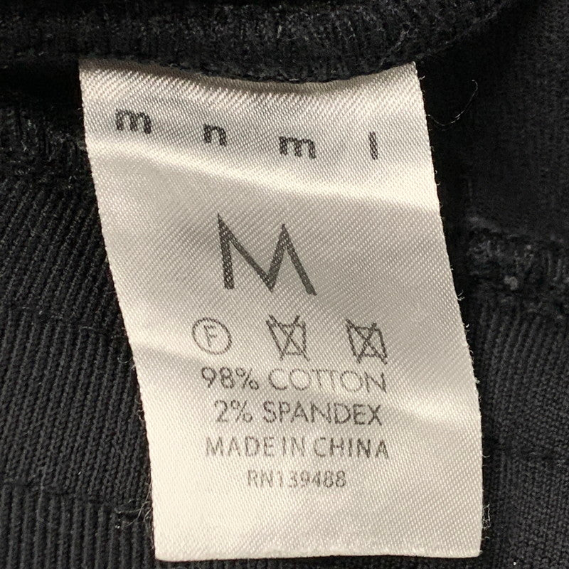 【中古品】【メンズ】 MNML ミニマル 139488 STRETCH CARGO PANTS ストレッチ カーゴ パンツ ズボン ボトムス 153-260221-ya-04-izu サイズ：M カラー：BLACK 万代Net店