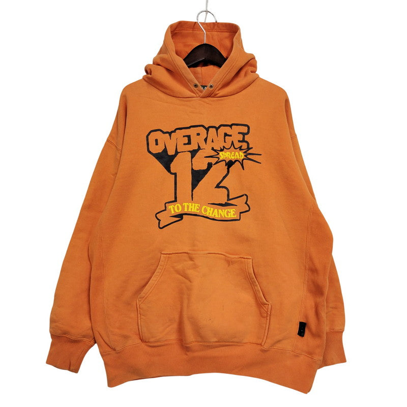 【中古品】【メンズ】 CARTLE ARCHE OVERAGE 12 PRINT HOODIE プリント フーディー パーカー 長袖 トップス 146-260223-as-27-izu サイズ：L カラー：オレンジ 万代Net店