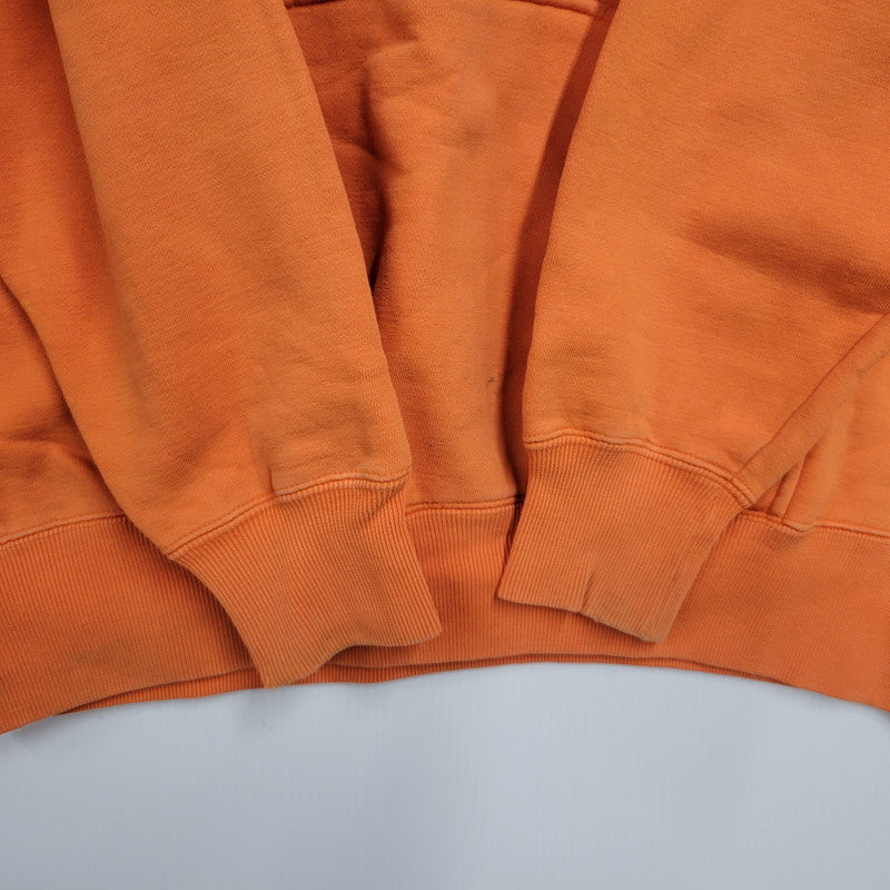 【中古品】【メンズ】 CARTLE ARCHE OVERAGE 12 PRINT HOODIE プリント フーディー パーカー 長袖 トップス 146-260223-as-27-izu サイズ：L カラー：オレンジ 万代Net店