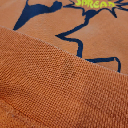【中古品】【メンズ】 CARTLE ARCHE OVERAGE 12 PRINT HOODIE プリント フーディー パーカー 長袖 トップス 146-260223-as-27-izu サイズ：L カラー：オレンジ 万代Net店