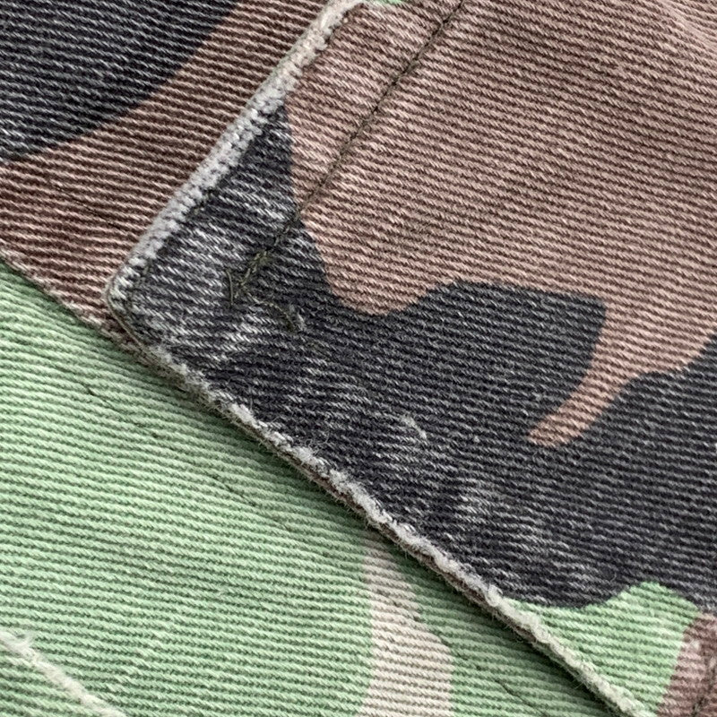 【中古品】【メンズ】 JAPAN TIGER ARTWORK MILITARY ARMY CAMO CHEVRON SHIRT JACKET ジャパン タイガー アートワーク ミリタリー アーミー カモ シェブロン シャツ ジャケット アウター 147-260221-ya-02-izu サイズ：S カラー：マルチ 万代Net店
