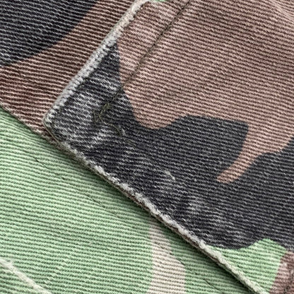 【中古品】【メンズ】 JAPAN TIGER ARTWORK MILITARY ARMY CAMO CHEVRON SHIRT JACKET ジャパン タイガー アートワーク ミリタリー アーミー カモ シェブロン シャツ ジャケット アウター 147-260221-ya-02-izu サイズ：S カラー：マルチ 万代Net店