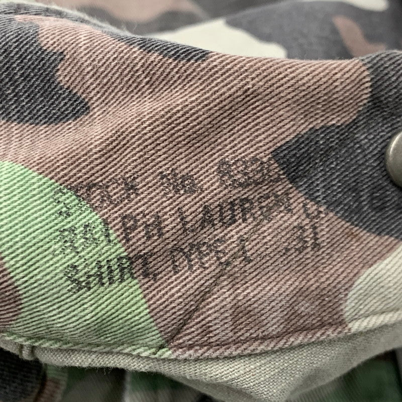 【中古品】【メンズ】 JAPAN TIGER ARTWORK MILITARY ARMY CAMO CHEVRON SHIRT JACKET ジャパン タイガー アートワーク ミリタリー アーミー カモ シェブロン シャツ ジャケット アウター 147-260221-ya-02-izu サイズ：S カラー：マルチ 万代Net店