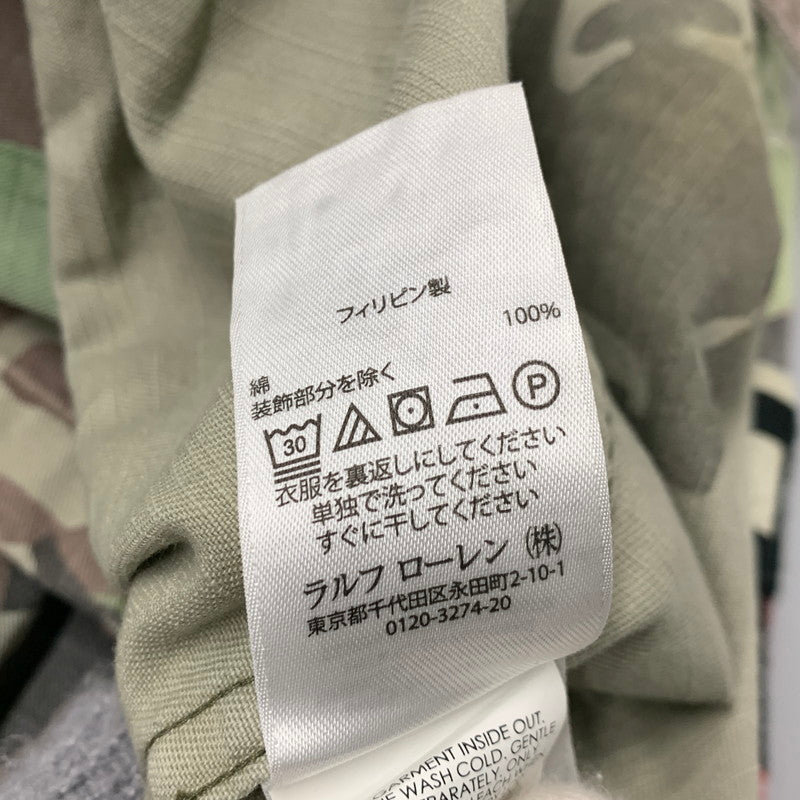 【中古品】【メンズ】 JAPAN TIGER ARTWORK MILITARY ARMY CAMO CHEVRON SHIRT JACKET ジャパン タイガー アートワーク ミリタリー アーミー カモ シェブロン シャツ ジャケット アウター 147-260221-ya-02-izu サイズ：S カラー：マルチ 万代Net店