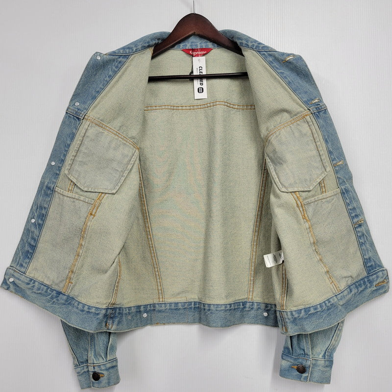 【中古品】【メンズ】 22SS DAIDO MORIYAMAダイドウ・モリヤマ DENIMデニム TRUCKER JACKETトラッカー ジャケット デニムジャケットアウター 149-260221-mh-02-izu サイズ：M カラー：ライトブルー 万代Net店