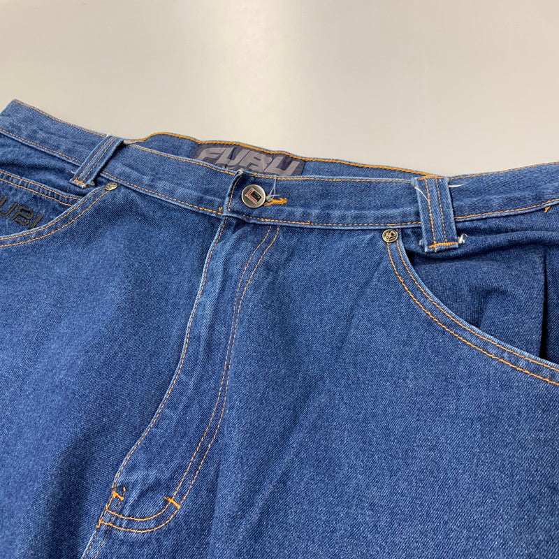 【中古品】【メンズ】 FUBU JEANS フブ ジーンズ BAGGY DENIM PANTS バギー デニム パンツ ズボン ボトムス 157-260221-ya-05-izu サイズ：40 カラー：インディゴ 万代Net店