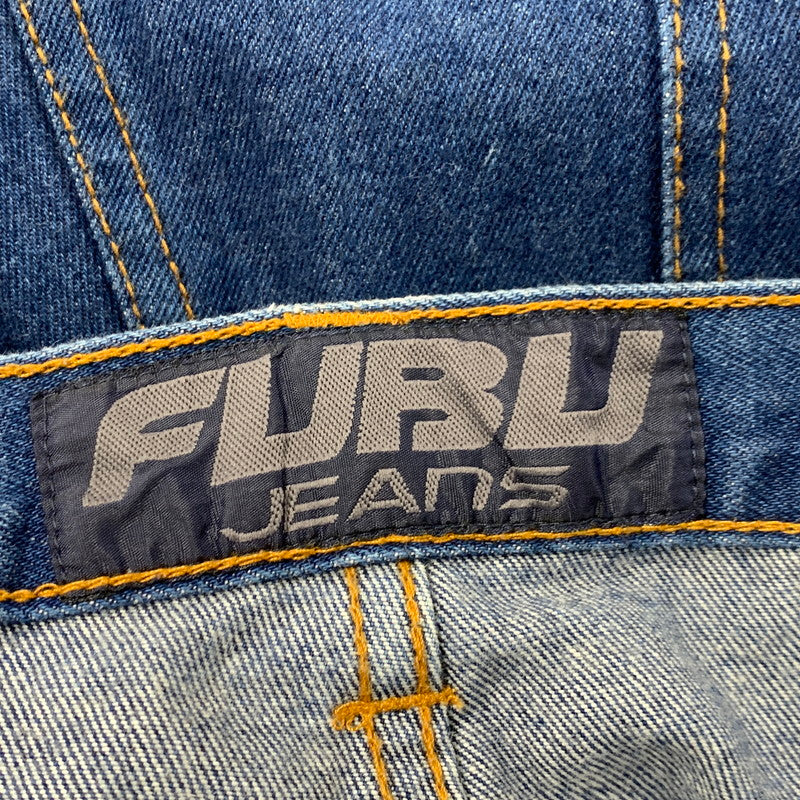 【中古品】【メンズ】 FUBU JEANS フブ ジーンズ BAGGY DENIM PANTS バギー デニム パンツ ズボン ボトムス 157-260221-ya-05-izu サイズ：40 カラー：インディゴ 万代Net店