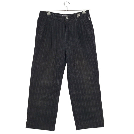 【現状渡し品】【メンズ】 VERSACE JEANS COUTURE ヴェルサーチ ジーンズ クチュール CORDUROY PANTS コーデュロイパンツ ボトムス 157-260223-as-24-izu サイズ：34/48 カラー：ブラック 万代Net店