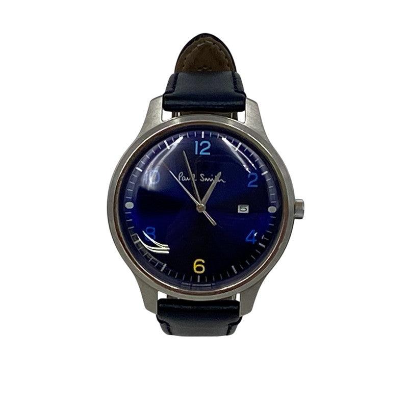 【中古品】【メンズ/レディース】 Paul Smith ポール・スミス DATE ANALOG QUARTZ 2510-T023746 デイト アナログ クオーツ 腕時計 197-260607-as-23-izu カラー：ブルー×ネイビー 万代Net店