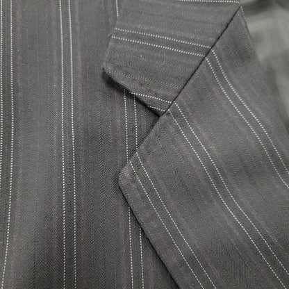 【中古品】【メンズ】 A.A.R アール STRIPE TAILORED JACKET&SLACKS PANTS ストライプ テーラードジャケット＆スラックスパンツ セットアップ 140-260222-yn-06-izu サイズ：L カラー：ブラック 万代Net店