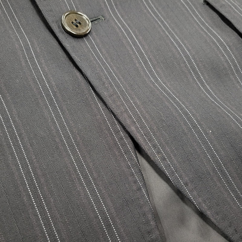 【中古品】【メンズ】 A.A.R アール STRIPE TAILORED JACKET&SLACKS PANTS ストライプ テーラードジャケット＆スラックスパンツ セットアップ 140-260222-yn-06-izu サイズ：L カラー：ブラック 万代Net店