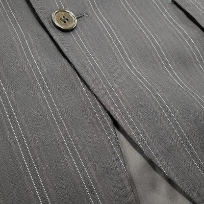 【中古品】【メンズ】 A.A.R アール STRIPE TAILORED JACKET&SLACKS PANTS ストライプ テーラードジャケット＆スラックスパンツ セットアップ 140-260222-yn-06-izu サイズ：L カラー：ブラック 万代Net店