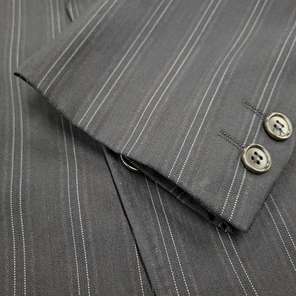 【中古品】【メンズ】 A.A.R アール STRIPE TAILORED JACKET&SLACKS PANTS ストライプ テーラードジャケット＆スラックスパンツ セットアップ 140-260222-yn-06-izu サイズ：L カラー：ブラック 万代Net店