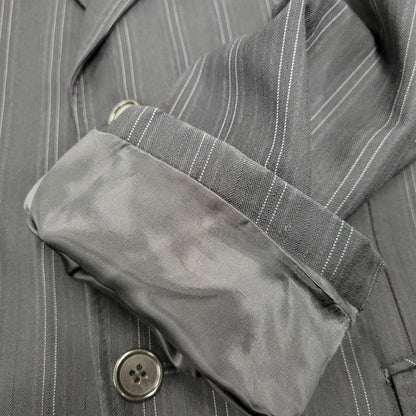【中古品】【メンズ】 A.A.R アール STRIPE TAILORED JACKET&SLACKS PANTS ストライプ テーラードジャケット＆スラックスパンツ セットアップ 140-260222-yn-06-izu サイズ：L カラー：ブラック 万代Net店