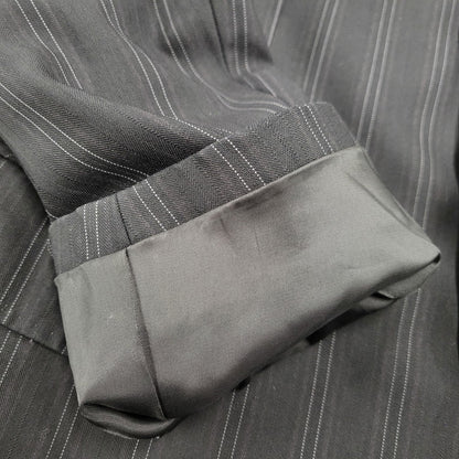 【中古品】【メンズ】 A.A.R アール STRIPE TAILORED JACKET&SLACKS PANTS ストライプ テーラードジャケット＆スラックスパンツ セットアップ 140-260222-yn-06-izu サイズ：L カラー：ブラック 万代Net店