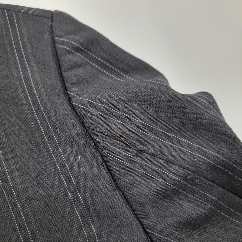 【中古品】【メンズ】 A.A.R アール STRIPE TAILORED JACKET&SLACKS PANTS ストライプ テーラードジャケット＆スラックスパンツ セットアップ 140-260222-yn-06-izu サイズ：L カラー：ブラック 万代Net店