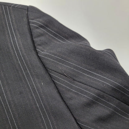【中古品】【メンズ】 A.A.R アール STRIPE TAILORED JACKET&SLACKS PANTS ストライプ テーラードジャケット＆スラックスパンツ セットアップ 140-260222-yn-06-izu サイズ：L カラー：ブラック 万代Net店