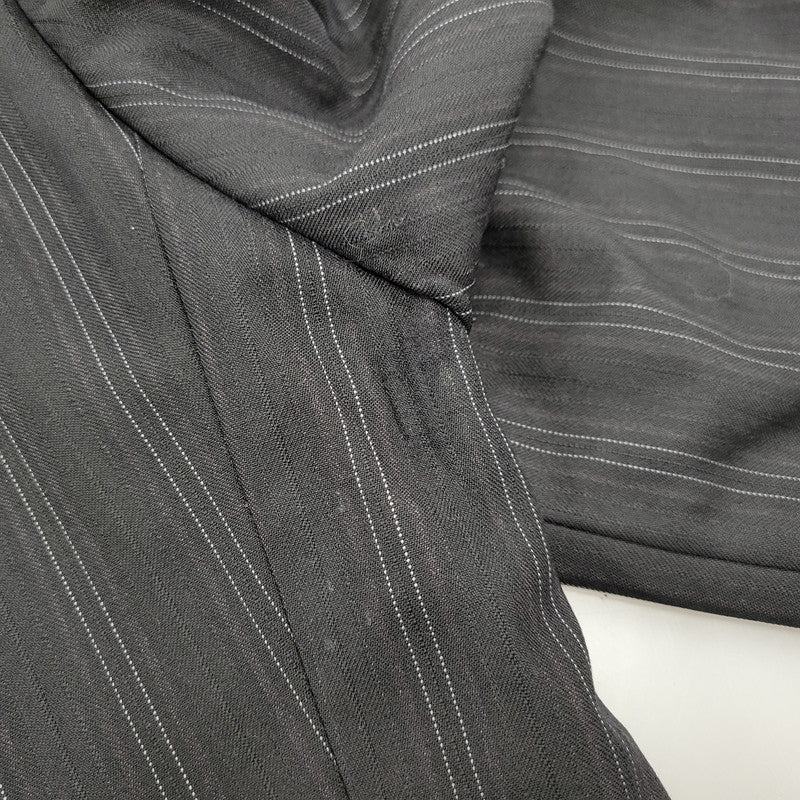 【中古品】【メンズ】 A.A.R アール STRIPE TAILORED JACKET&SLACKS PANTS ストライプ テーラードジャケット＆スラックスパンツ セットアップ 140-260222-yn-06-izu サイズ：L カラー：ブラック 万代Net店