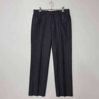 【中古品】【メンズ】 A.A.R アール STRIPE TAILORED JACKET&SLACKS PANTS ストライプ テーラードジャケット＆スラックスパンツ セットアップ 140-260222-yn-06-izu サイズ：L カラー：ブラック 万代Net店