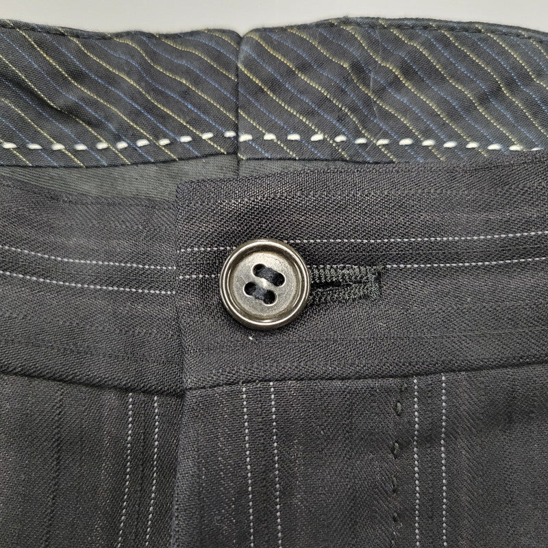 【中古品】【メンズ】 A.A.R アール STRIPE TAILORED JACKET&SLACKS PANTS ストライプ テーラードジャケット＆スラックスパンツ セットアップ 140-260222-yn-06-izu サイズ：L カラー：ブラック 万代Net店