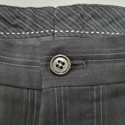 【中古品】【メンズ】 A.A.R アール STRIPE TAILORED JACKET&SLACKS PANTS ストライプ テーラードジャケット＆スラックスパンツ セットアップ 140-260222-yn-06-izu サイズ：L カラー：ブラック 万代Net店